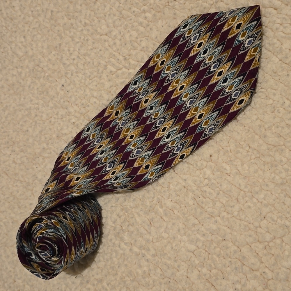 Christian St John Diamond Silk Tie